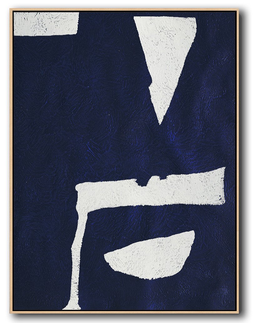 Navy Blue Minimal Art #NV29B